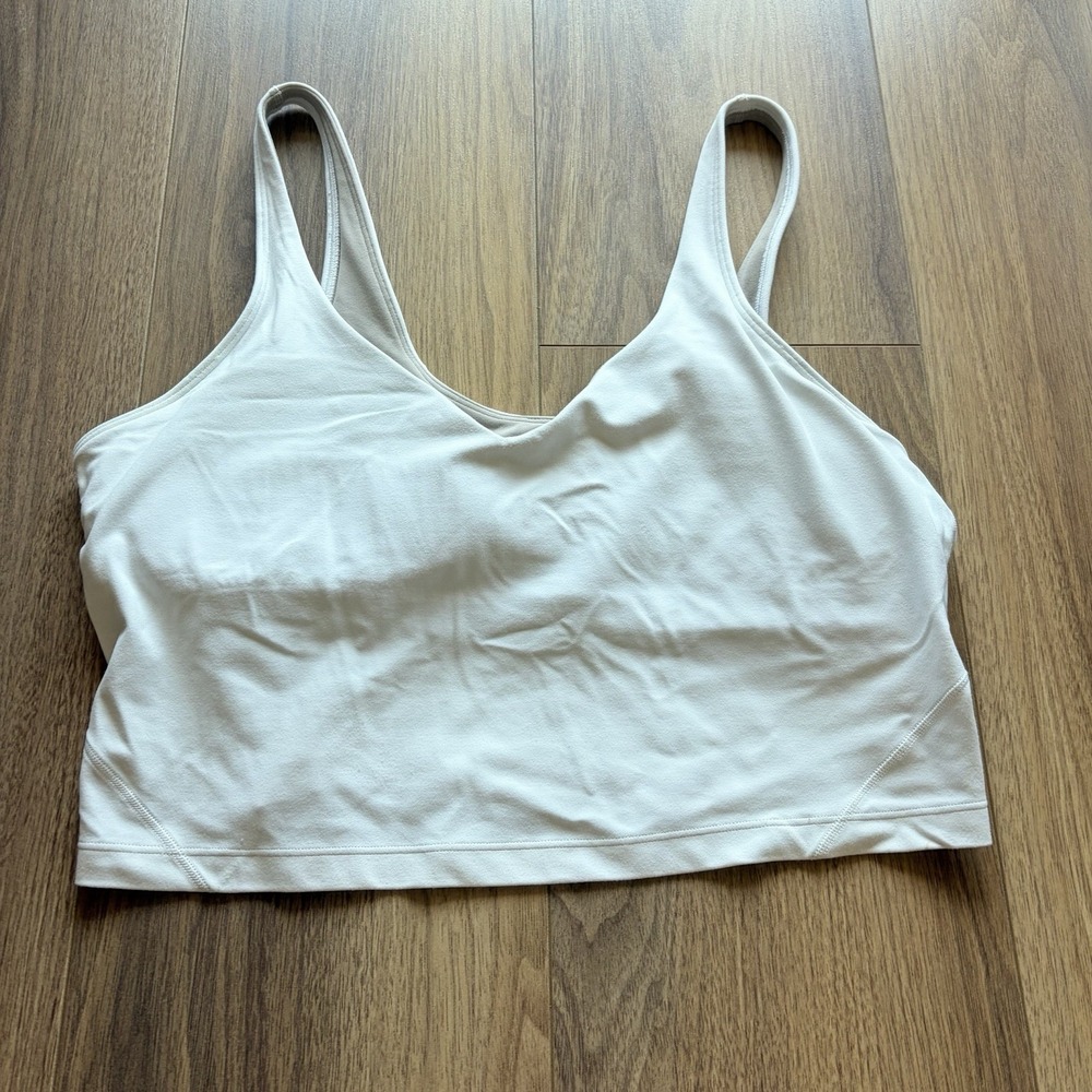 Lululemon Align Tank Top White Women's size 14 With Padding